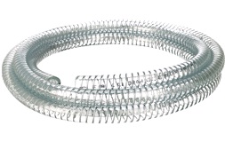 Klar slange m/st&aring;lspiral 12mm, rulle 3m