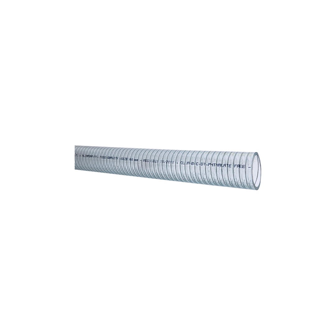Camp+Nature Klar pvc m/stålspiral 12mm, 3m rulle