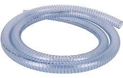Klar slange m/stålspiral 32mm, rulle 3m