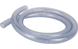 Klar slange m/stålspiral 38mm, rulle 3m