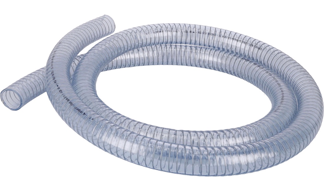 Klar Slange M st lspiral 38mm Rulle 3m Vandslange Strammeb nd 