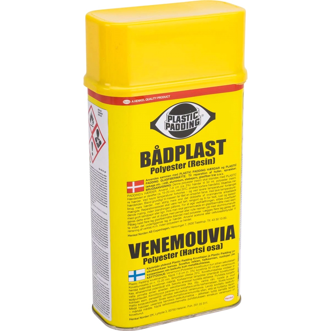 Plastic Padding Båtplast, 1 liter. Polyester Plastic Pad