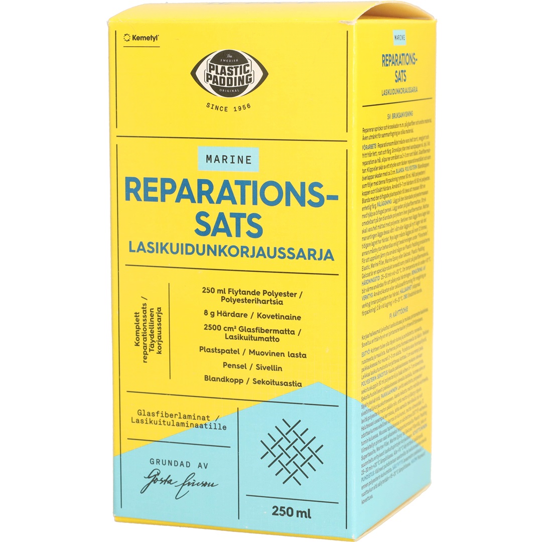 Plastic Padding Båtplast reparationsset, 250 ml Plastic