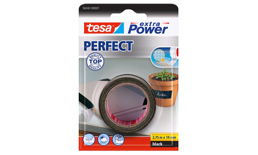 Tesa lærredstape, extra power perfect, 19mm 2,75mtr., sort ... Soveværelse inspiration
