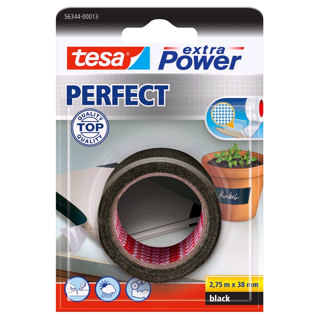 Tesa TESA Vävtejp, Ex Power svart 38x2,75