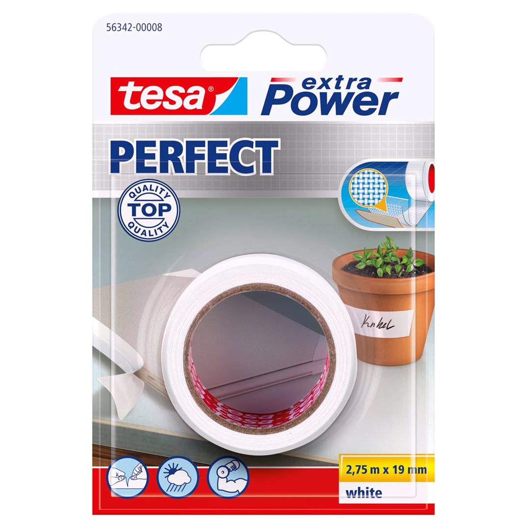 Tesa TESA Vävtejp, Ex Power vit 19x2,75