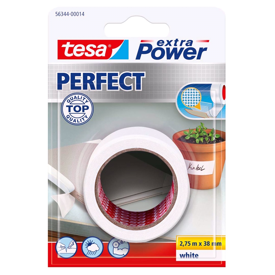 Tesa TESA Vävtejp, Ex Power vit 38x2,75
