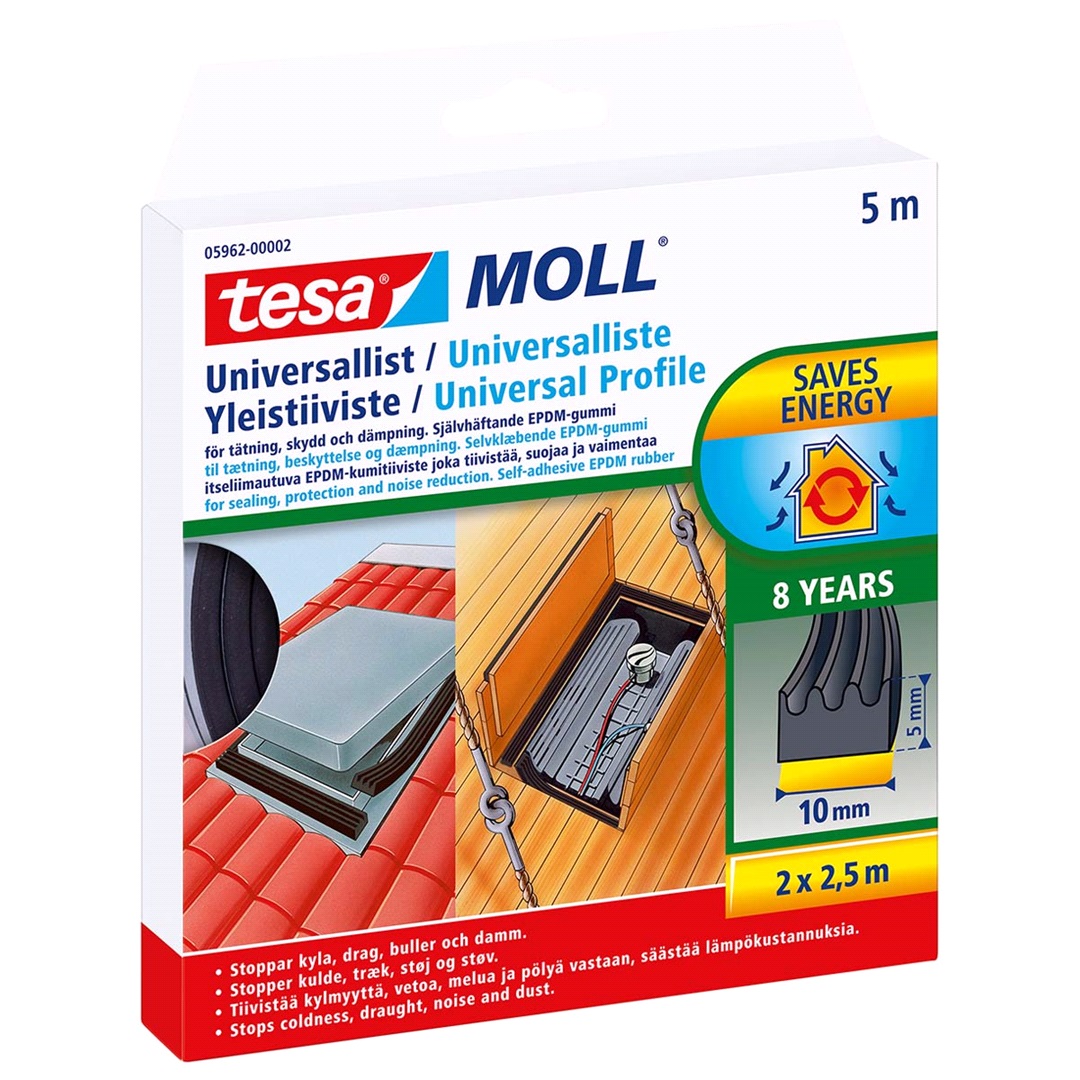 Tesa TESA Universal Tätningslist 5m 10x5mm