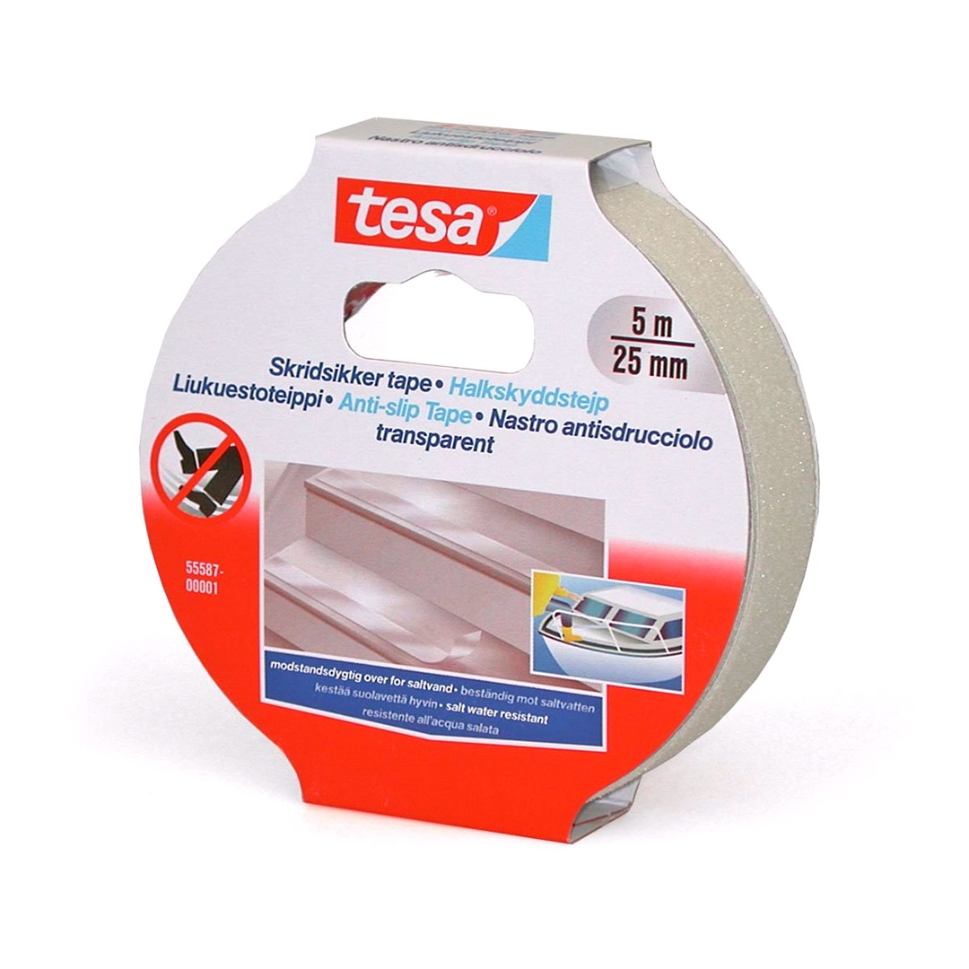 Tesa TESA, Halkskyddstejp Transp. 25mmx5m