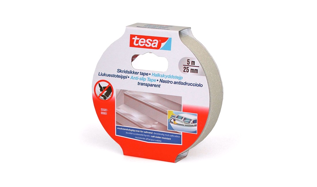  TESA, Skridsikker tape, Transp., 25mm