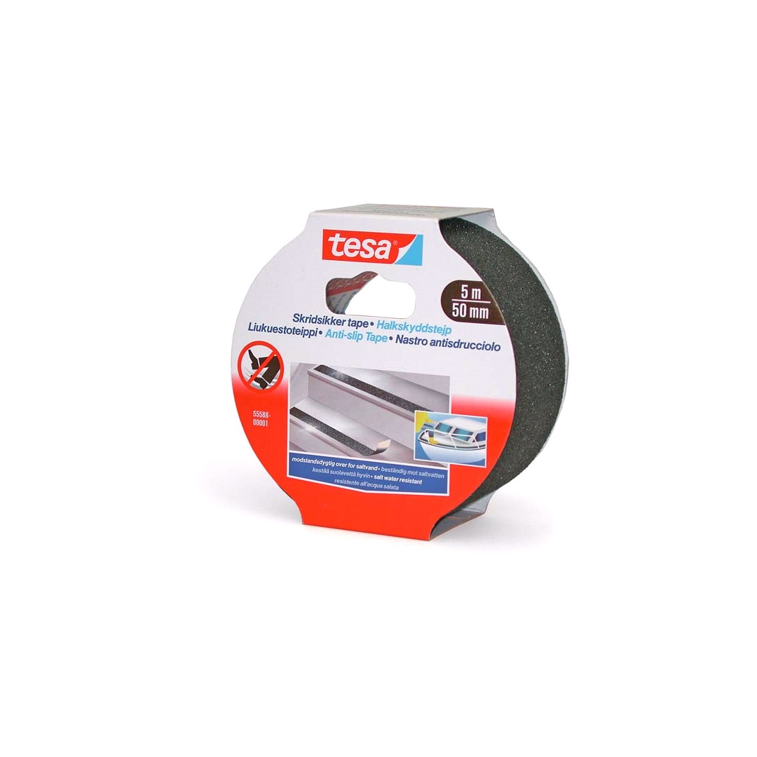 Tesa Tesa, Sklisikker Tape, Sort,50mm x 5mtr
