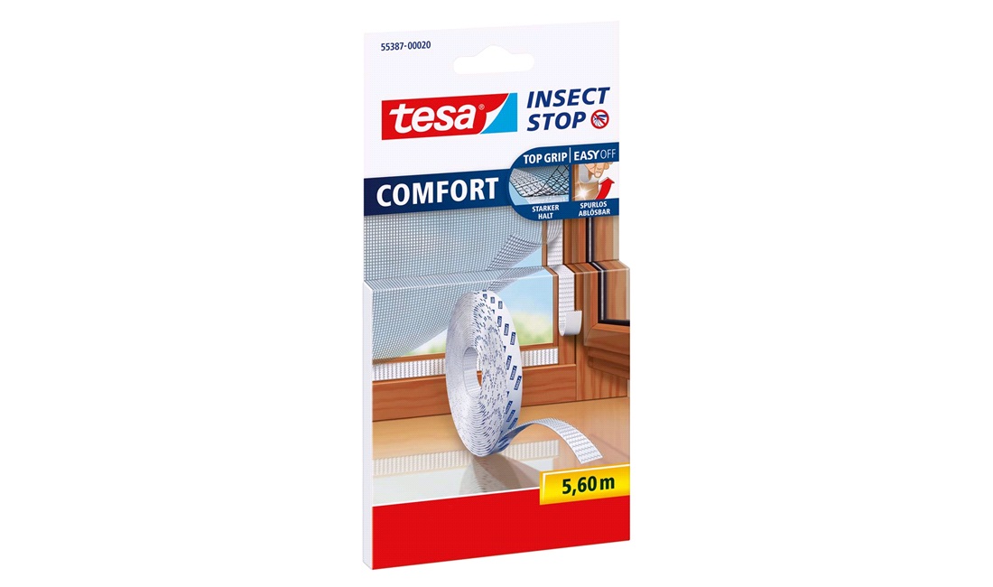  TESA Insektsnett Comfort, borrelås, 9mm