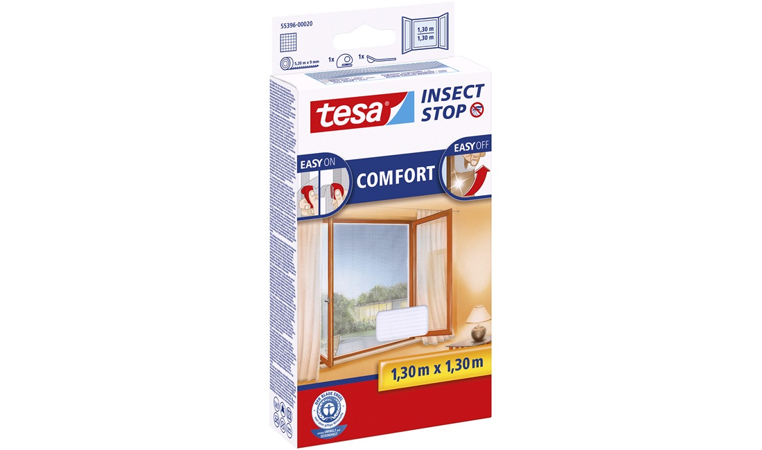  TESA Insektsnett Comfort, Vinduer, hvit