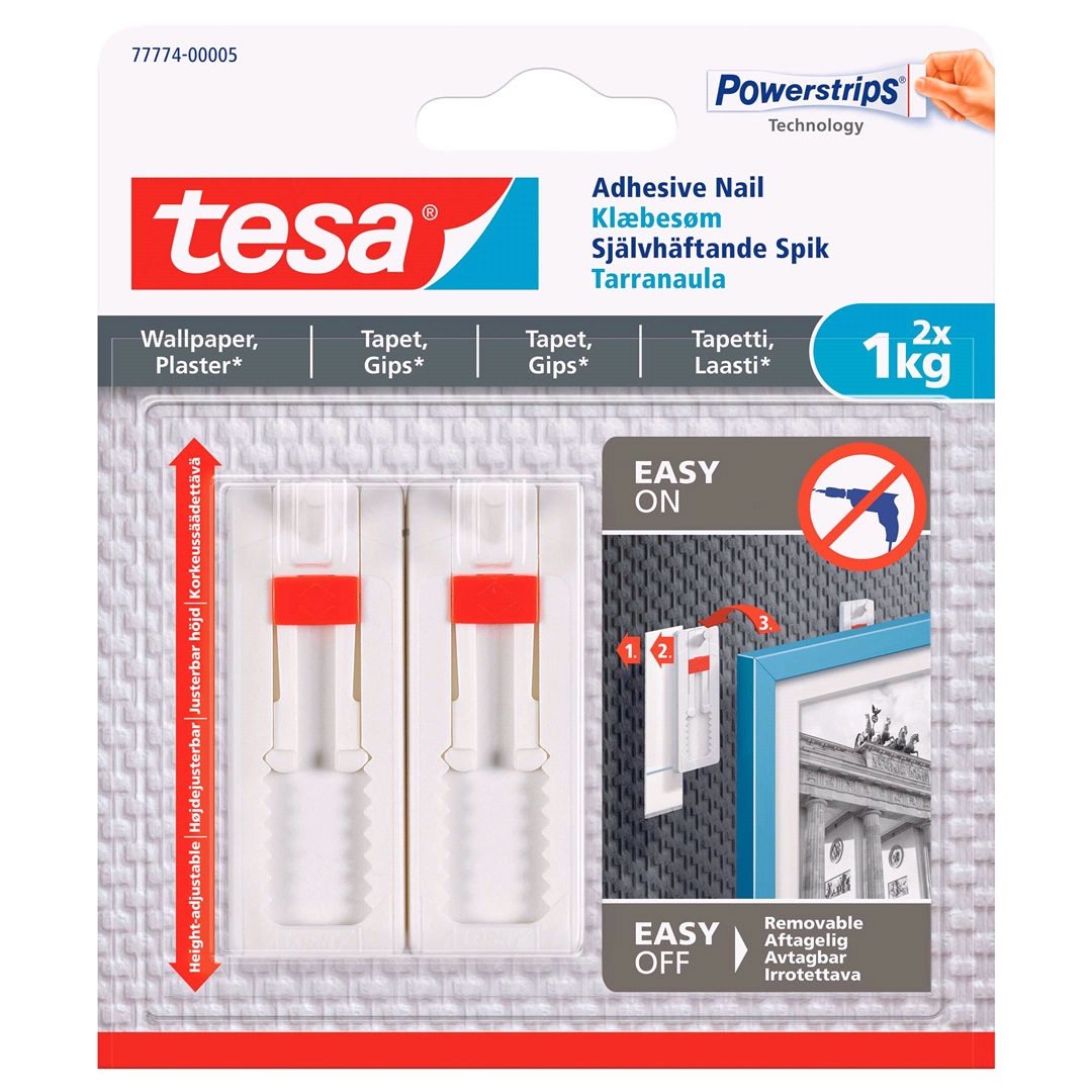 Tesa TESA, Justeringsbar självhäftande spik