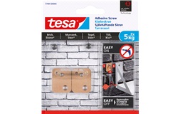 TESA, Firkantet limskrue, 5kg. Mur/Stein