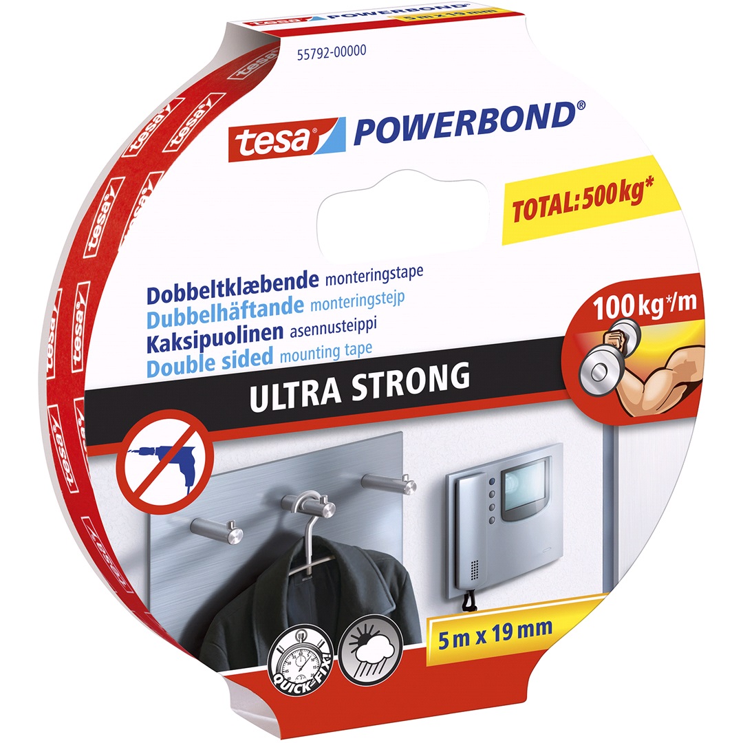 TESA Monteringstape Ultra Strong 100kg/m