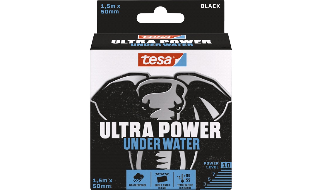  TESA Under Water Ultra Power Tejp, Svart