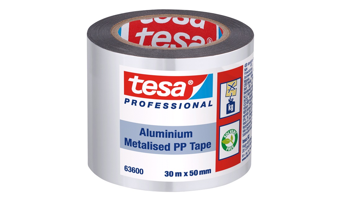  Aluminiumstape PP 30mx50mm stor, Tesa