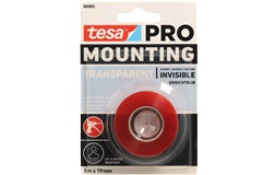 Monteringstape PRO Klar 5mx19mm, Tesa