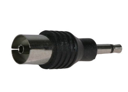 Ant. adapter 3,5mm mono > 9,5 mm coaxial