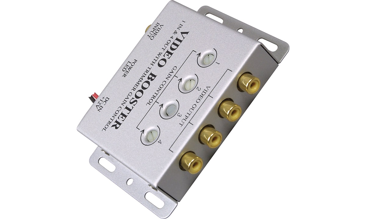 Multi video booster 1 in/4 out 12V Tilbehør thansen.dk