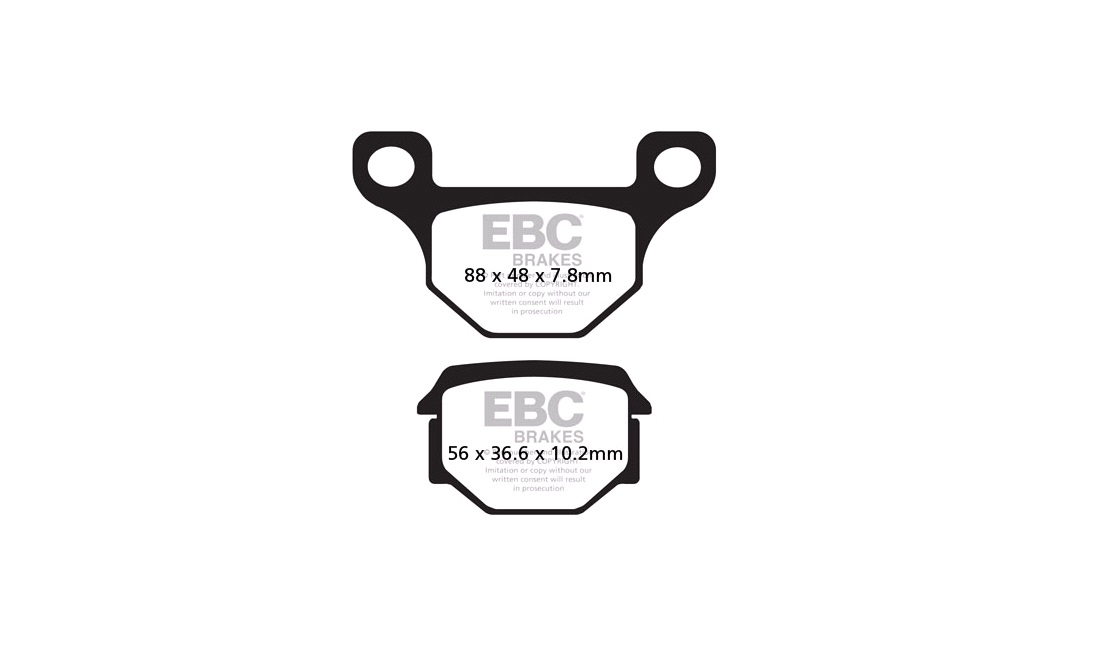  Bremseklodser bag EBC, RX125 08-14