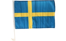 Sverige - flagg til siderude 2 stk.