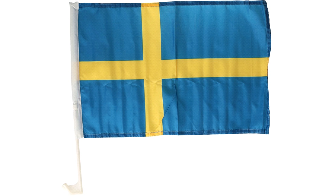  Sverige flag til siderude 2 stk.