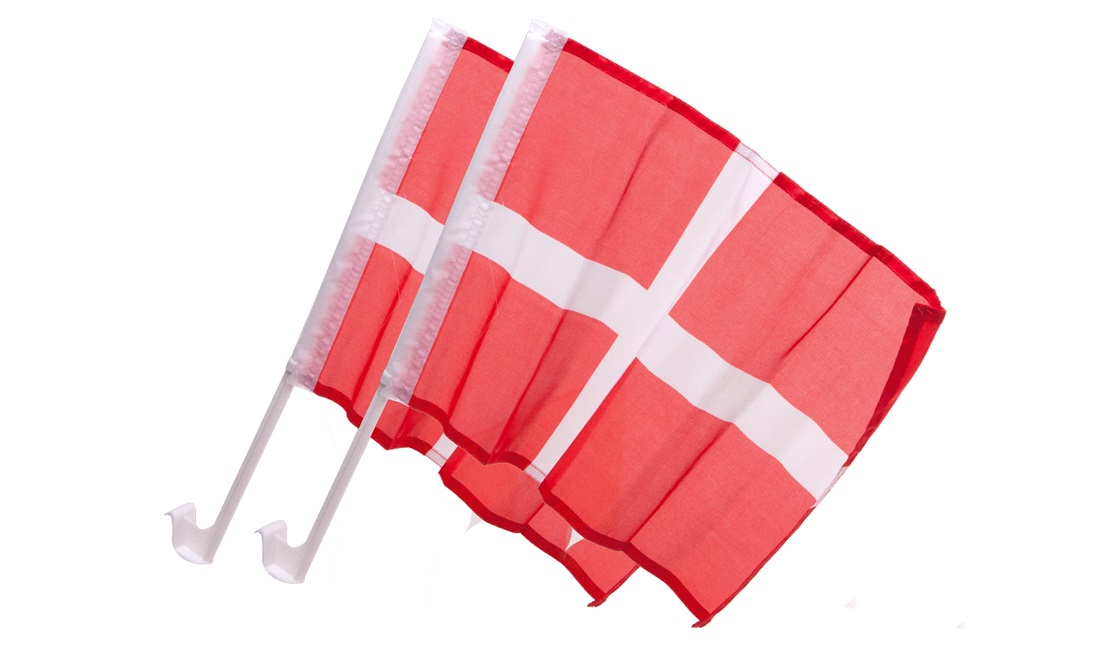  Danska flagga för sidorutan 2st