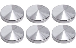 Chrome pynteknapper med tape 6 x 17 mm