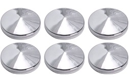 Chrome pynteknapper med tape 6 x 23 mm