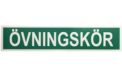 Övningskörningsskylt magnetisk 46x10cm