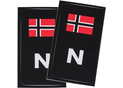 Norsk flagg til bilskilt