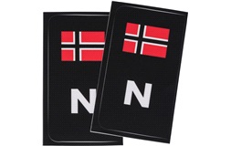 Norsk flagg til bilskilt