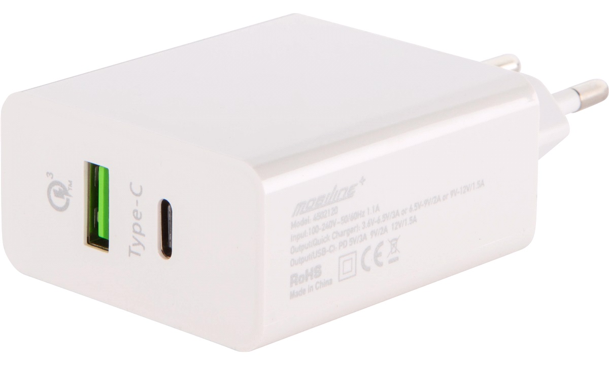 100240V adapter 36W PD+QC3.0 USB/Type C Adaptere, 12 og 220 V