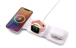 Foldbar 3i1 trådløs oplader