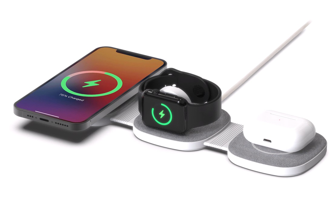 Foldbar 3-i-1 trådløs oplader