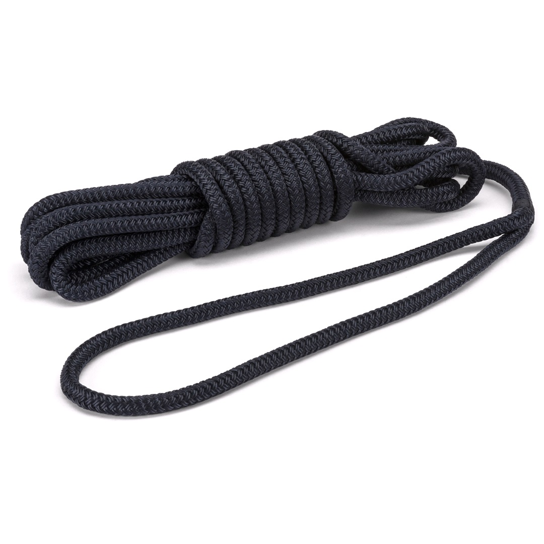 Camp+Nature Förtöjning, dubbelflätat, Navy 12 mm, 8m