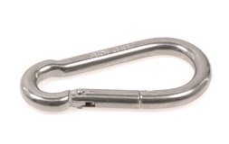 Karabinkrok, rustfritt stål 60mm