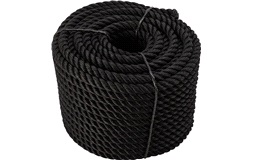 3-Slagen lina PP svart Ø10 mm 30 meter