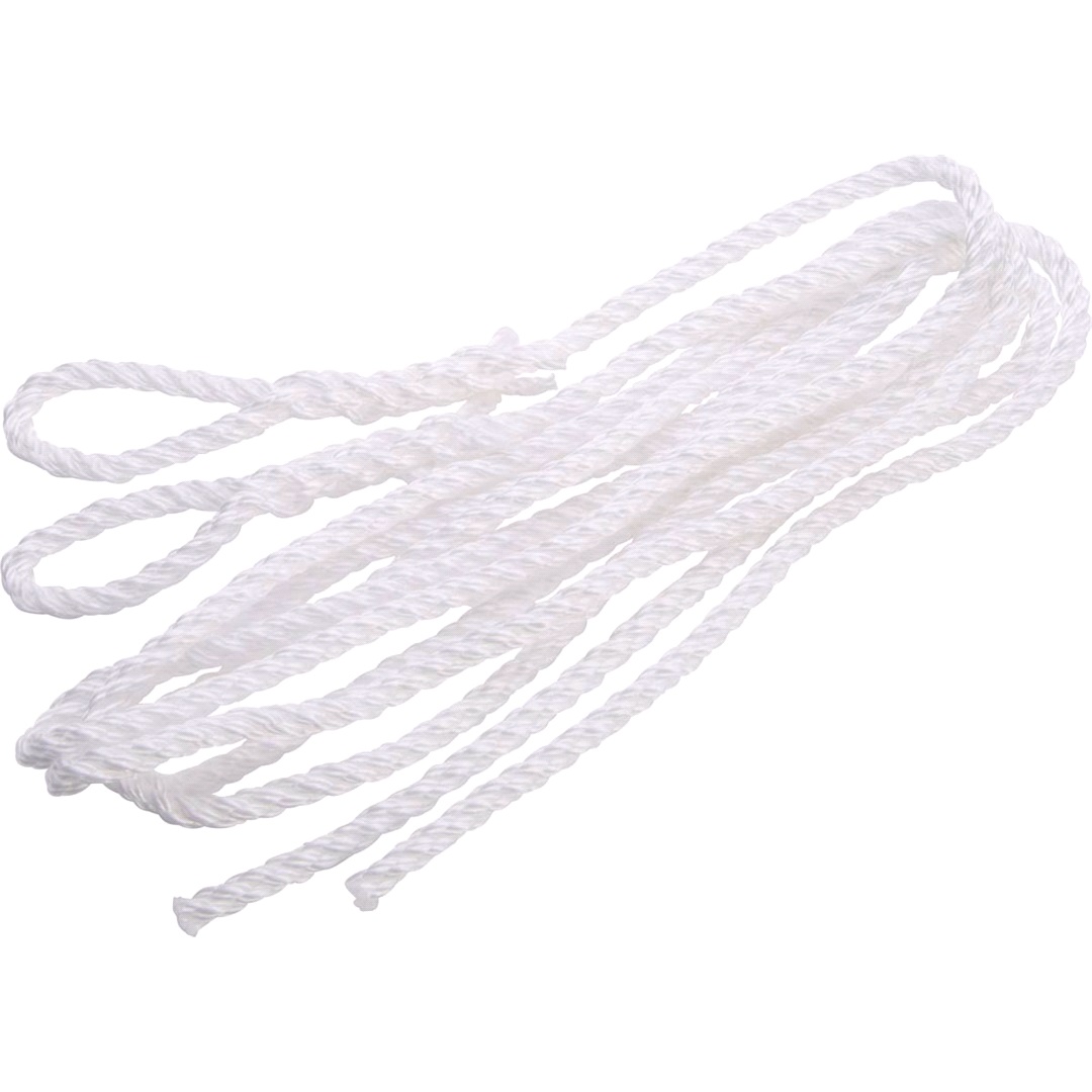 1852 Fenderlina 3-trådig vit PP Ø6mm 1.5m 2st
