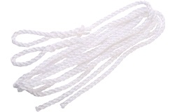 Fenderline 3-slått hvit PP Ø6mm 1.5m 2st