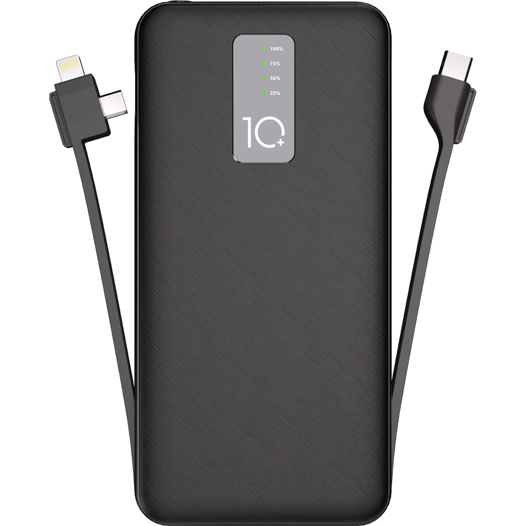 Mobiline Powerbank 10000 Typ C/Lightning/Micro