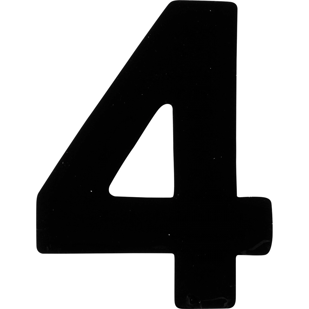 RAZE Klistermärke '4' 3"
