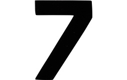 Klistermärken '7' 3"