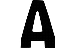 Klistermärke 'A' 3"