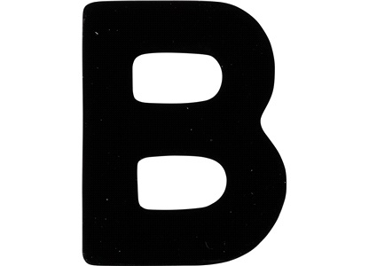 Klistermärke 'B' 3