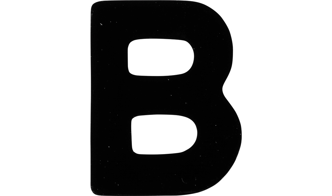  Klistermärke 'B' 3"