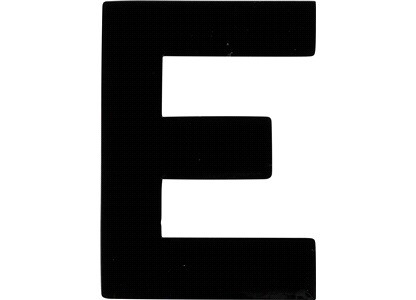 Klistermärke 'E' 3