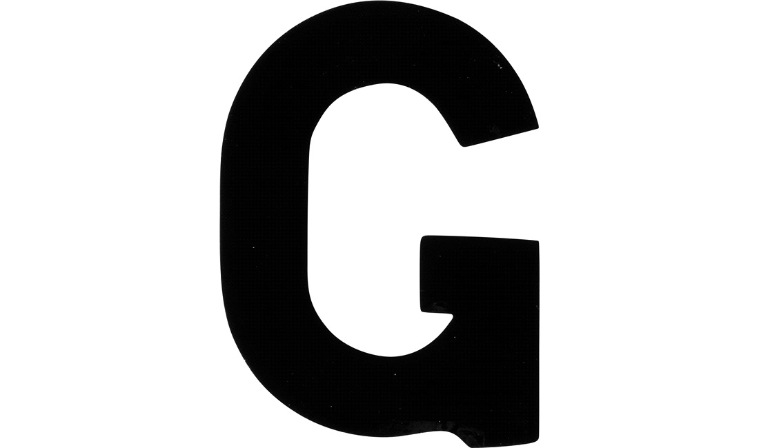  Klistermärke 'G' 3"